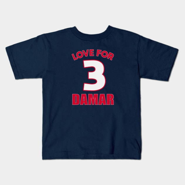 Love for Damar Kids T-Shirt by Dale Preston Design